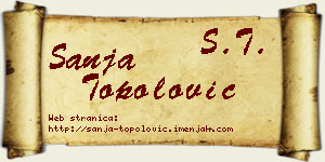 Sanja Topolović vizit kartica